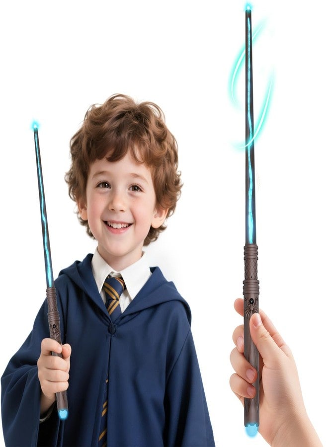 Pussan Wizard Spell Wand with Voice-Control & 5 Light Effects, Magic Light Up Wand with Customizable Spells, Rechargeable Remote Control Wand, Kids Witch Toys Gifts for Christmas Cosplay Halloween Birthday - Image 1